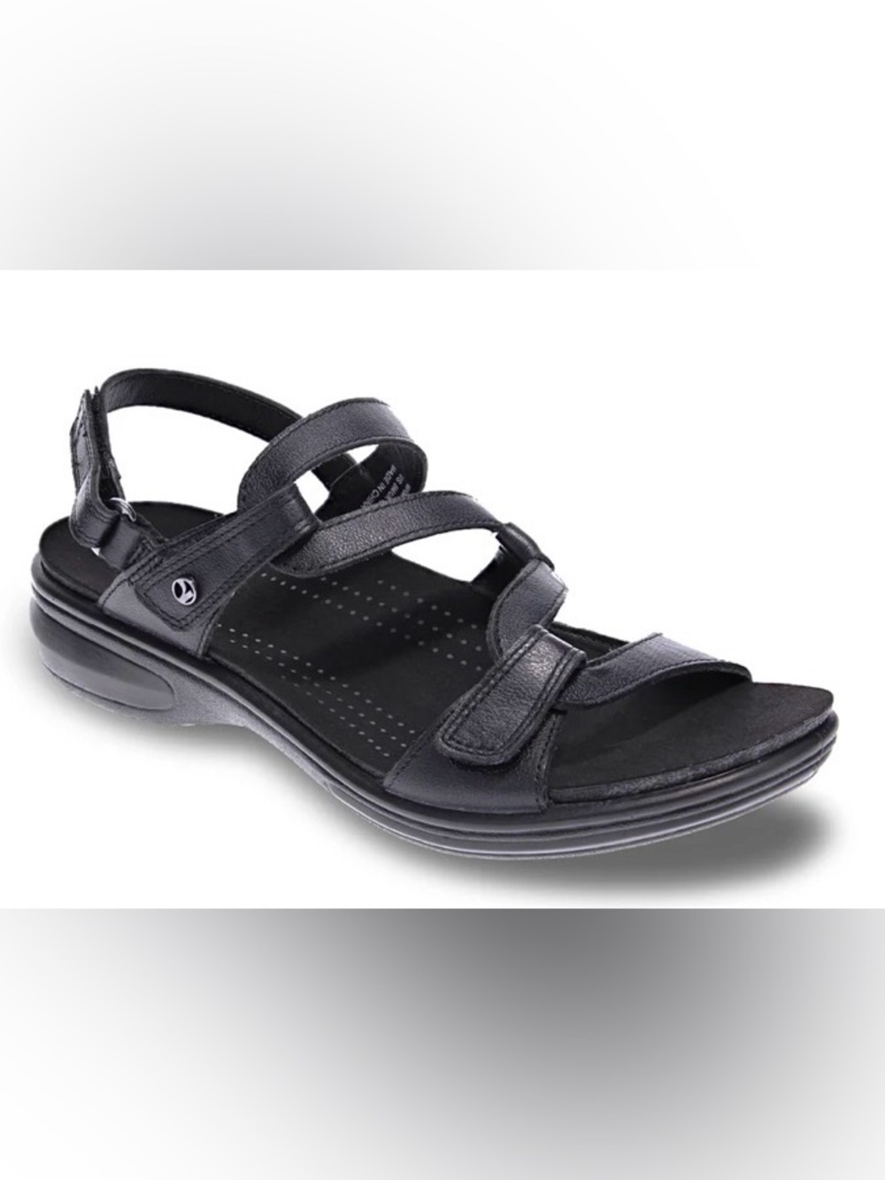 Women's Adjustable Black Comfort Sandal